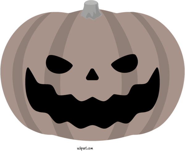 Free Holidays Pumpkin Calabaza Mouth For Halloween Clipart Transparent Background