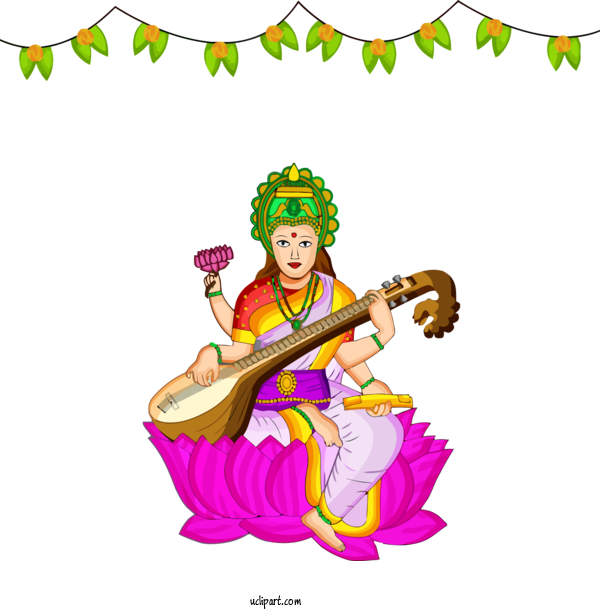 Free Holidays Musical Instrument Indian Musical Instruments Plucked String Instruments For Basant Panchami Clipart Transparent Background