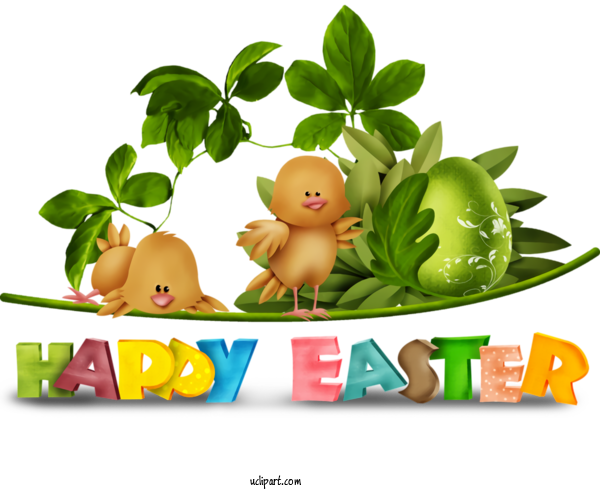 Free Holidays Animal Figure Grass Plant For Easter Clipart Transparent Background