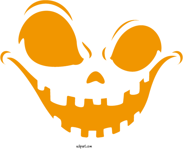 Free Holidays Head Bone Line For Halloween Clipart Transparent Background