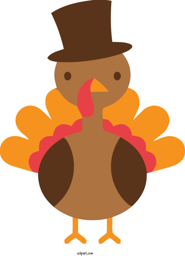 Free Holidays Cartoon Bird Beak For Thanksgiving Clipart Transparent Background