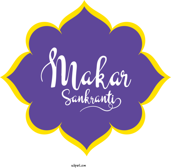 Free Holidays Text Logo Purple For Makar Sankranti Clipart Transparent Background
