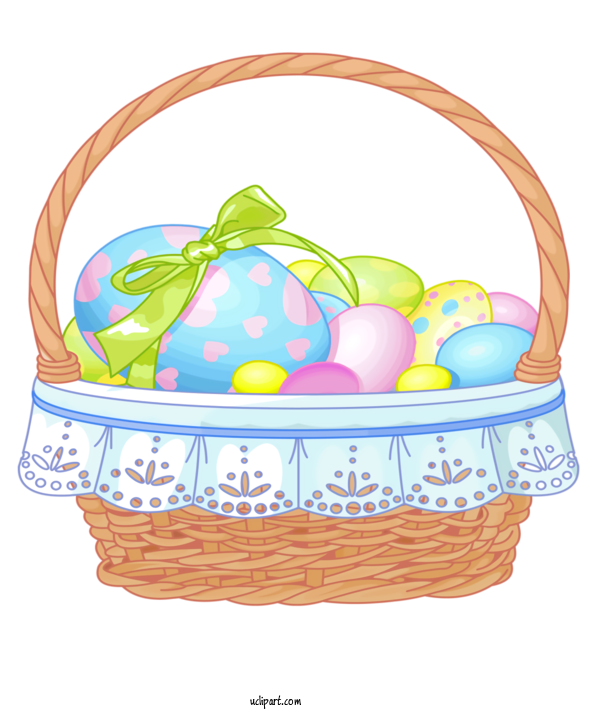 Free Holidays Storage Basket Basket Gift Basket For Easter Clipart Transparent Background