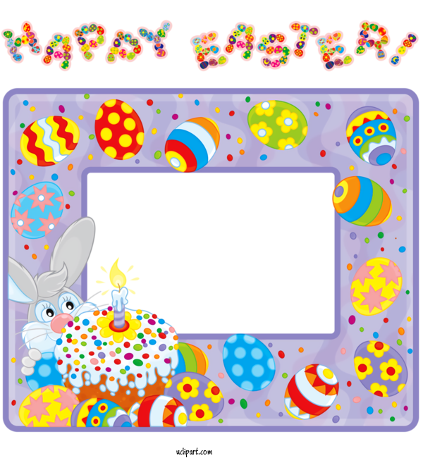 Free Holidays Yellow Picture Frame Rectangle For Easter Clipart Transparent Background