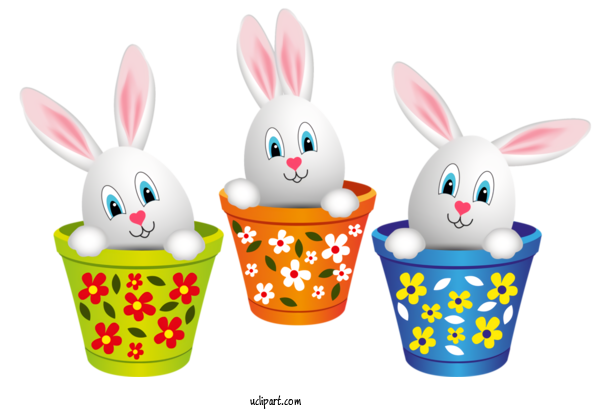 Free Holidays Easter Easter Egg Easter Bunny For Easter Clipart Transparent Background