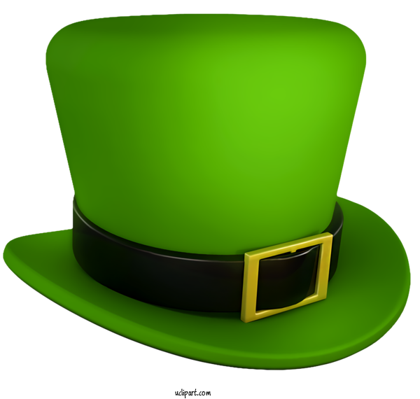 Free Holidays Green Yellow Costume Hat For Saint Patricks Day Clipart Transparent Background