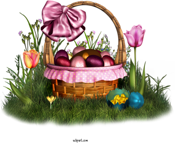 Free Holidays Easter Grass Easter Egg For Easter Clipart Transparent Background