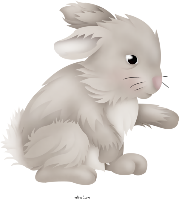 Free Holidays Rabbit Animal Figure Rabbits And Hares For Easter Clipart Transparent Background