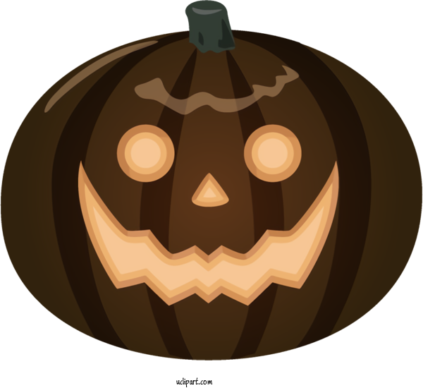 Free Holidays Pumpkin Jack O' Lantern Calabaza For Halloween Clipart Transparent Background