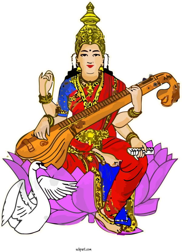 Free Holidays Musical Instrument String Instrument Plucked String Instruments For Basant Panchami Clipart Transparent Background