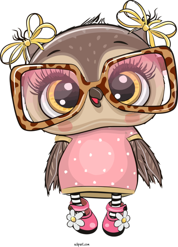 Free Holidays Owl Cartoon Bird Of Prey For Thanksgiving Clipart Transparent Background