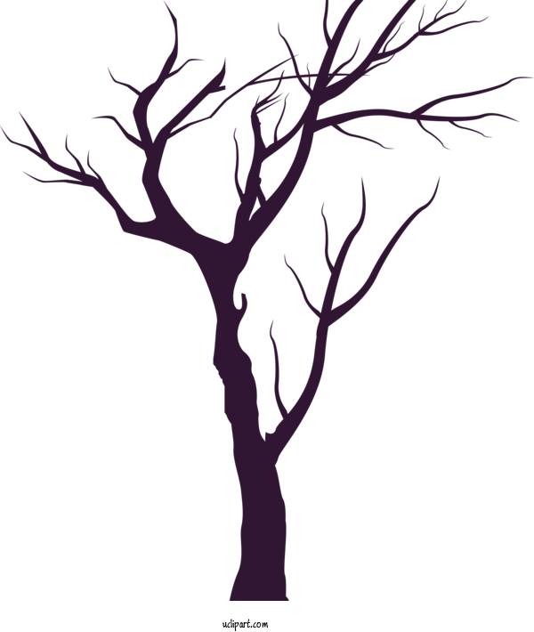 Free Holidays Branch Tree Twig For Halloween Clipart Transparent Background
