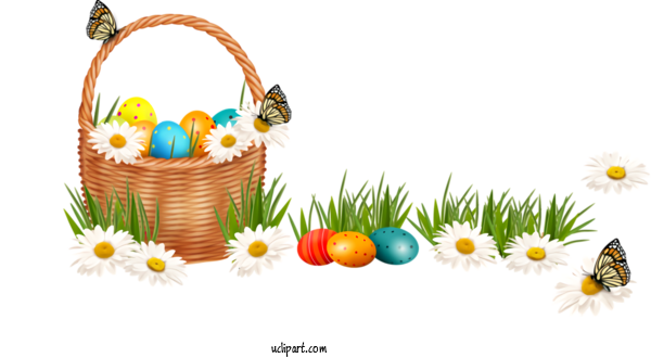 Free Holidays Easter Easter Egg Grass For Easter Clipart Transparent Background