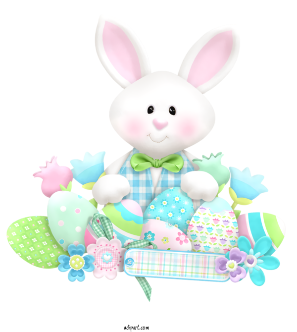 Free Holidays Easter Bunny Pink Rabbit For Easter Clipart Transparent Background