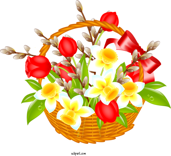 Free Holidays Flower Bouquet Cut Flowers For Easter Clipart Transparent Background