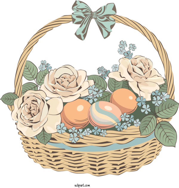 Free Holidays Gift Basket Basket Hamper For Easter Clipart Transparent Background