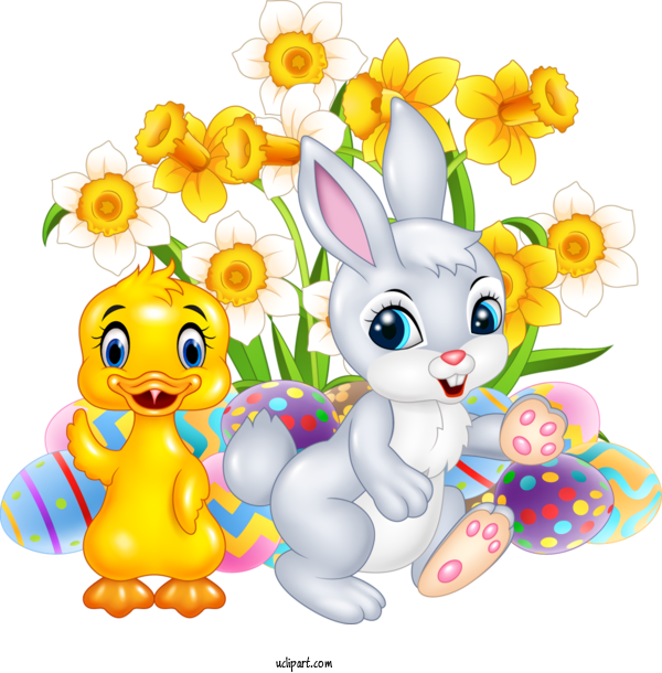 Free Holidays Cartoon Easter Bunny Animal Figure For Easter Clipart Transparent Background