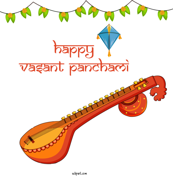 Free Holidays String Instrument Musical Instrument Indian Musical Instruments For Basant Panchami Clipart Transparent Background