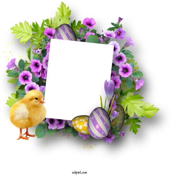 Free Holidays Purple Violet Picture Frame For Easter Clipart Transparent Background