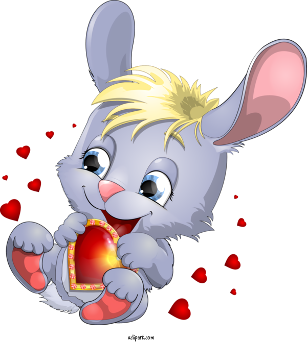 Free Holidays Cartoon Heart Ear For Easter Clipart Transparent Background