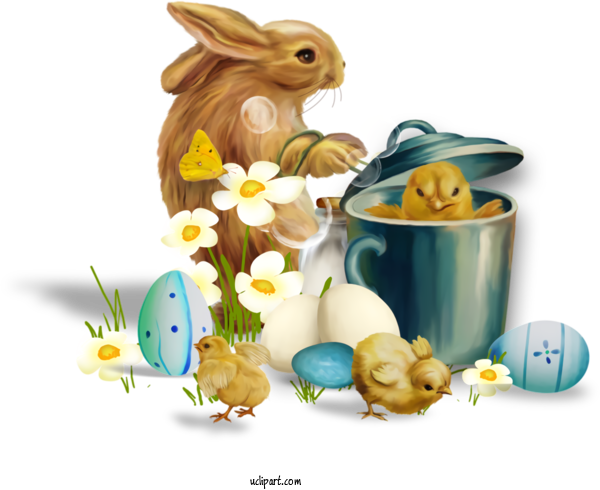 Free Holidays Easter Egg Easter Animal Figure For Easter Clipart Transparent Background