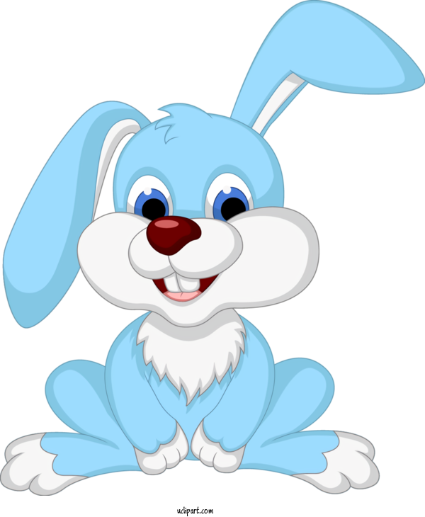 Free Holidays Cartoon Nose Rabbit For Easter Clipart Transparent Background