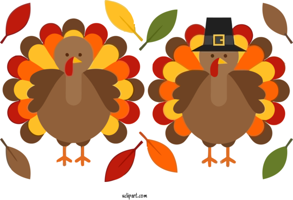 Free Holidays Leaf Thanksgiving Turkey For Thanksgiving Clipart Transparent Background