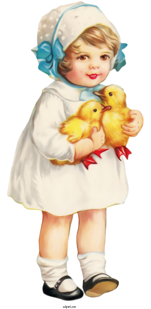 Free Holidays Child Yellow Toy For Easter Clipart Transparent Background