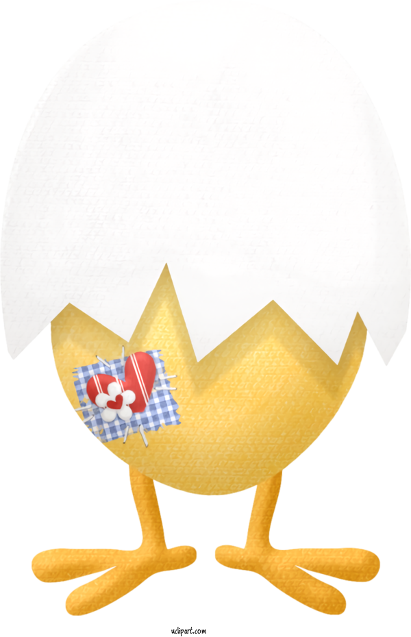 Free Holidays Chicken Rooster Yellow For Easter Clipart Transparent Background