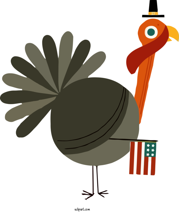Free Holidays Bird Cartoon Flightless Bird For Thanksgiving Clipart Transparent Background