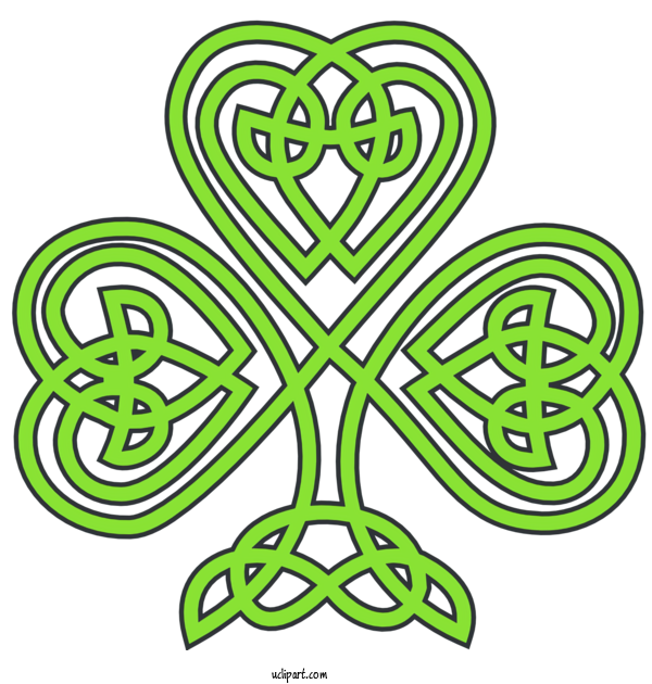 Free Holidays Green Symbol Leaf For Saint Patricks Day Clipart Transparent Background