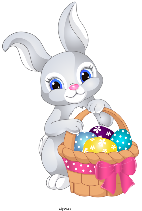 Free Holidays Easter Bunny Cartoon Easter Egg For Easter Clipart Transparent Background