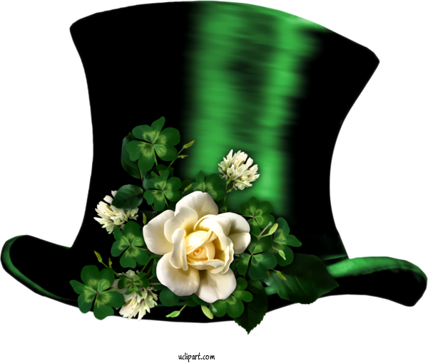 Free Holidays Green Plant Flower For Saint Patricks Day Clipart Transparent Background