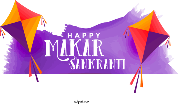 Free Holidays Purple Text Violet For Makar Sankranti Clipart Transparent Background