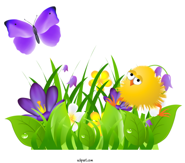 Free Holidays Violet Flower Plant For Easter Clipart Transparent Background