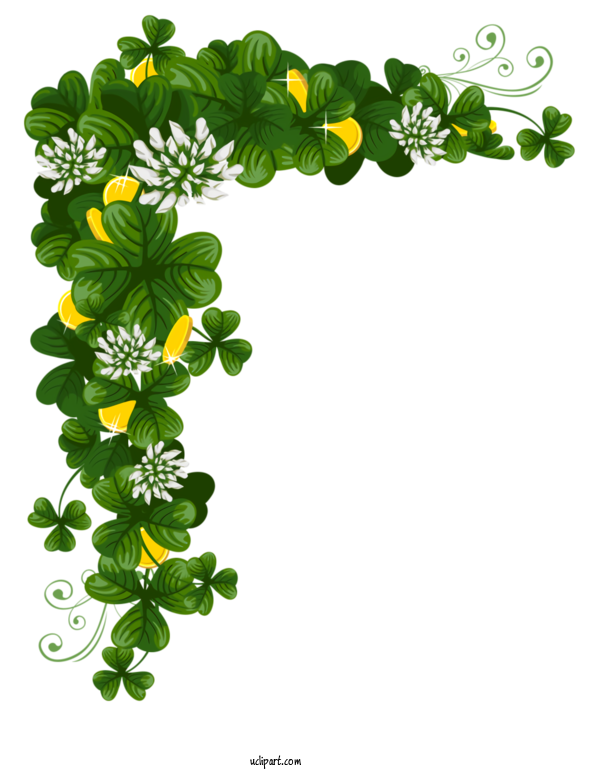 Free Holidays Leaf Plant Flower For Saint Patricks Day Clipart Transparent Background
