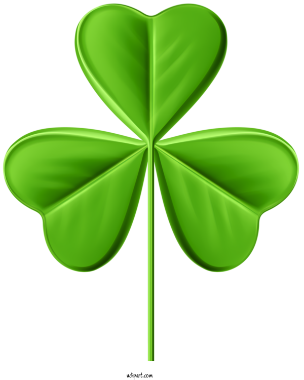 Free Holidays Green Leaf Shamrock For Saint Patricks Day Clipart Transparent Background