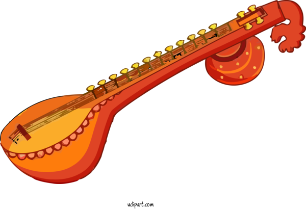 Free Holidays String Instrument Musical Instrument String Instrument For Basant Panchami Clipart Transparent Background