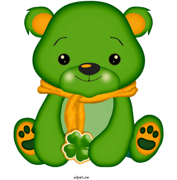 Free Holidays Green Cartoon Toy For Saint Patricks Day Clipart Transparent Background