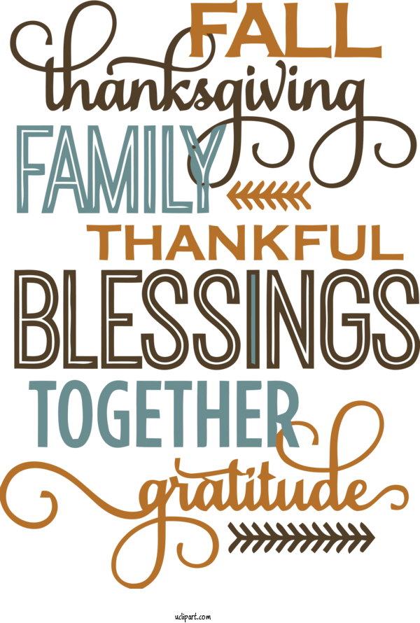 Free Holidays Font Text Novel For Thanksgiving Clipart Transparent Background