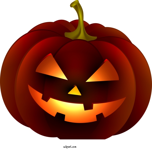 Free Holidays Calabaza Jack O' Lantern Orange For Halloween Clipart Transparent Background