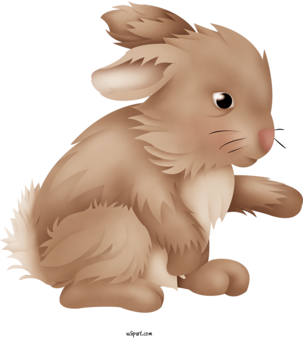 Free Holidays Rabbit Rabbits And Hares Cartoon For Easter Clipart Transparent Background