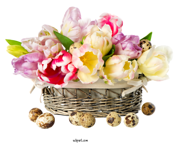 Free Holidays Flower Cut Flowers Bouquet For Easter Clipart Transparent Background