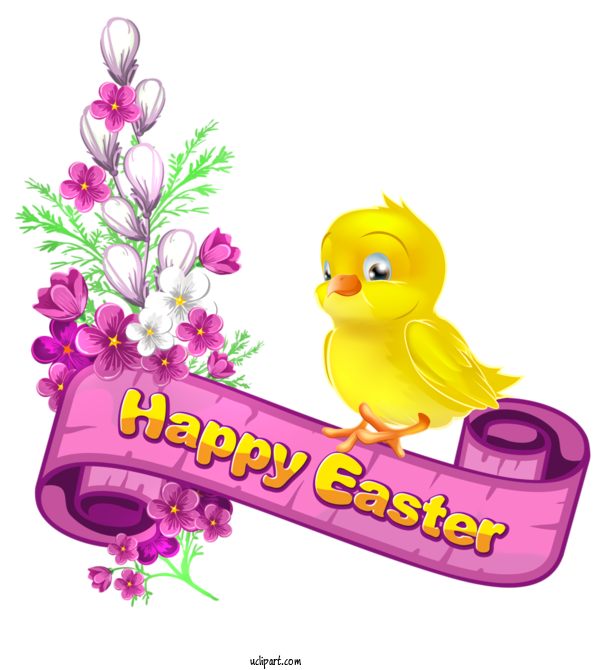 Free Holidays Cartoon Font Plant For Easter Clipart Transparent Background