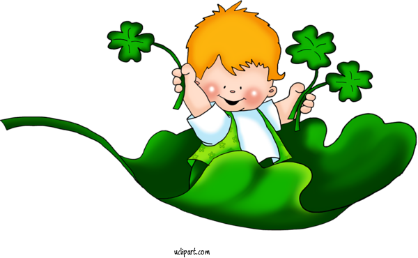 Free Holidays Cartoon Green Happy For Saint Patricks Day Clipart Transparent Background