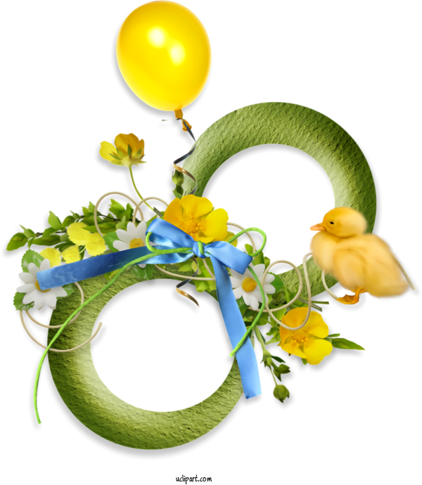 Free Holidays Yellow Flower Plant For Easter Clipart Transparent Background