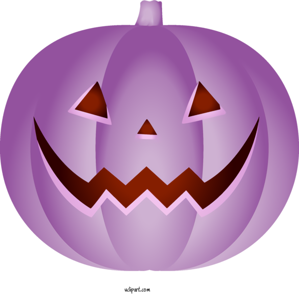 Free Holidays Violet Purple Jack O' Lantern For Halloween Clipart Transparent Background