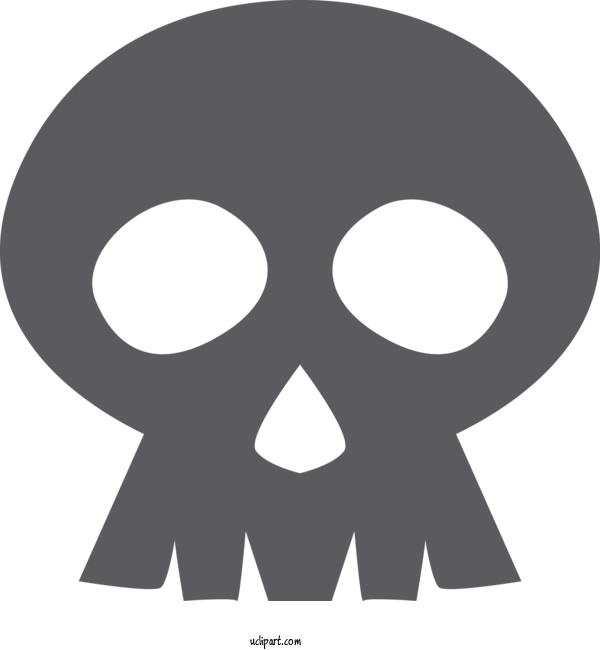 Free Holidays Font Symbol Bone For Halloween Clipart Transparent Background
