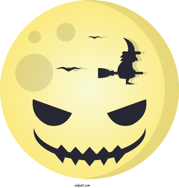 Free Holidays Emoticon Yellow Facial Expression For Halloween Clipart Transparent Background