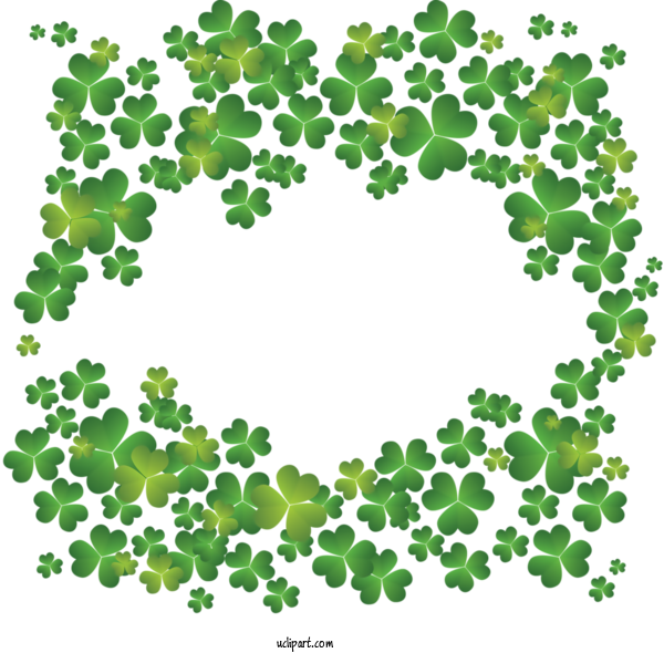 Free Holidays Green Leaf Plant For Saint Patricks Day Clipart Transparent Background